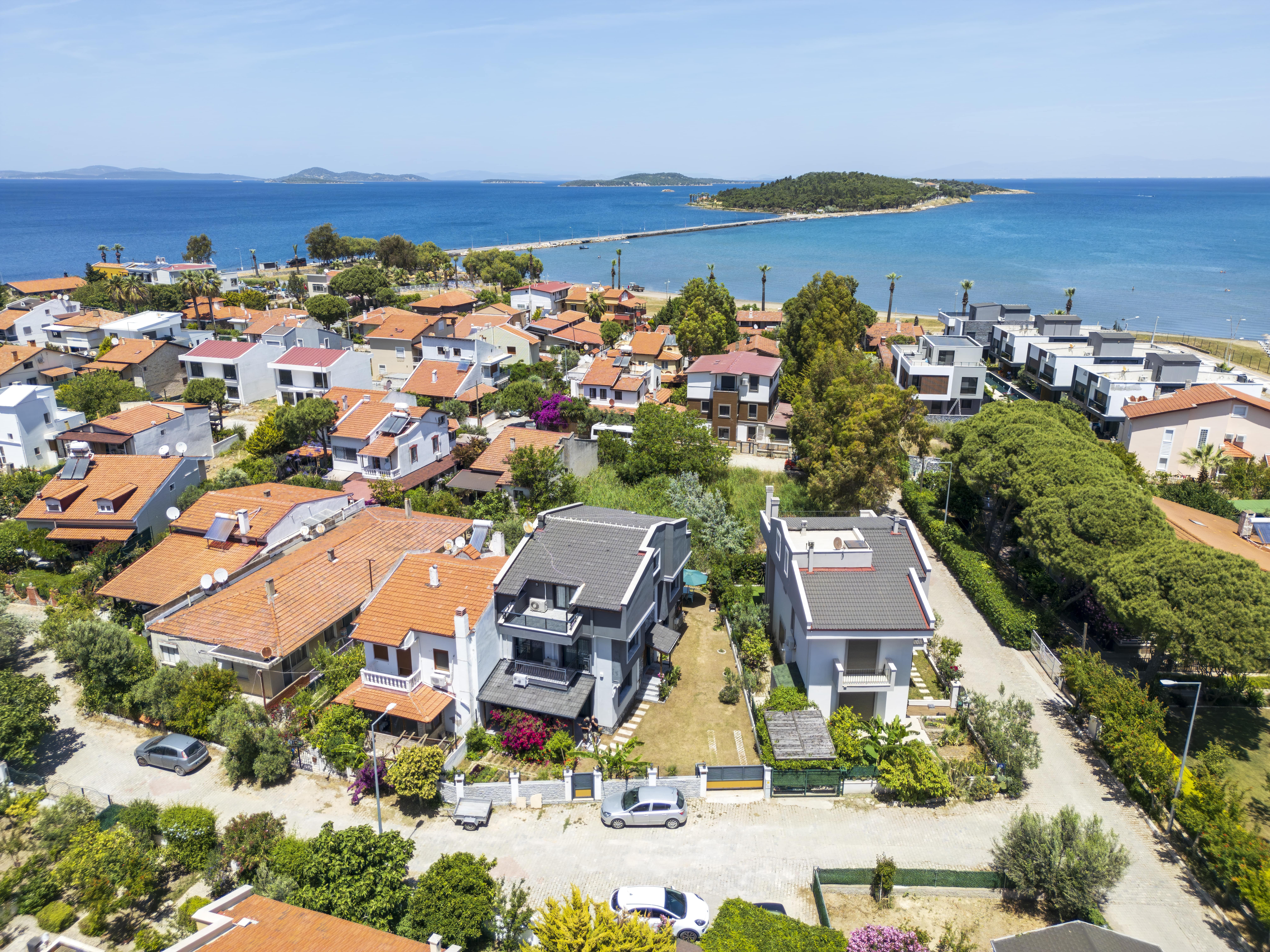 Urla Triplex Villa Aerial View
